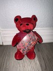 Grateful Dead - Bean Bear - By Liquid Blue -  scarlet  Bear - Rare - New   Tags