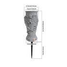 Grey Cemetery Grave Vase Artificial Flower Angel Ground Spikes Headstone
