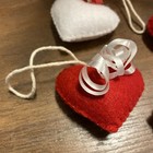 Needle Felted Heart Ornaments 