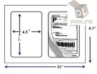 4000 Quality Round Corner Shipping Labels 2 Per Sheet 7  X 4 5 