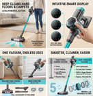 Cordless Vacuum 500w 40kpa Lightweight Rechargeable Carpet Hard Floor Pet Hair