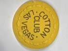 1st Issue 1953 Vintage Casino Chip  5 00 Cotton Club Las Vegas Nv Poker Old Old