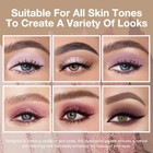 Evpct 6 Colors Mini Eyeshadow Makeup Palette  Mauve Eyeshadow Light Nude Pink