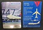 2016 Delta Air Lines Boeing 747 Playing Card No  42 Rare
