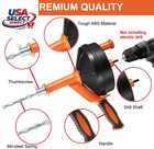 Drain Snake Tool Set  25ft Plumbing Auger With Drill Attachment   Brush