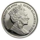 2018 British Virgin Islands  1 Virenium Pegasus Bu Uncirculated Coin