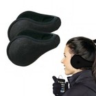 2 Ear Muffs Fleeces Winter Ear Warmers Fur Lined Men Womens Behind The Head Back