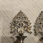 A Pair Of Antique Brass Islamic Surmadani Bottle Original Old Hand Crafted 