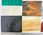 9 Lb  9 Oz   Assorted Multicolor Stained-glass Large Scraps sheets