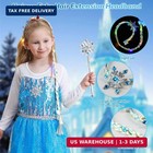 Meland Light Up Princess Dress For Girls Ages 3-10  Dress Up Toys Gift Set