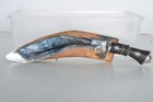 Antique Vintage Gurkha Kukri Khukuri Knife Lion Head Handle 9  Blade W  Sheath