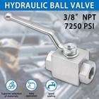 3 8inch Npt 7250psi 2way High Pressure Hydraulic Ball Valve
