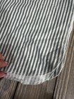 Carter s Crib Skirt Dust Ruffle 100  Cotton White Gray Stripe Unisex Nursery