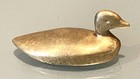 Vintage Antique Brass Bronze Swan Duck Desk Decor Figurine Statue Paperweight