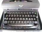 Vintage Royal Portable Typewriter Case Black Manual Working Ribbon Usa 1940s