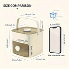 Portable Ice Cube Maker Mold With One-touch Press Box Double Layer 48 Ice Cubes