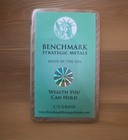 Benchmark Strategic Metals 1 2 Grain  999 Gold  24k  Half Bullion Bar   Card Set