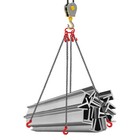 3 8  X 10  Chain Sling 4 Legs G80 Lifting Chain With Grab Hooks 22046 23lbs New