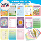 2 Pack Reusable Activity Game For Kids Ages 4-8  8-12 travel Games Include 56 Di