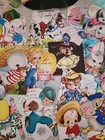 45 Vtg Scrapbook Birthday Greeting Cards Lot B Children Animals Diecut 1930s-50s