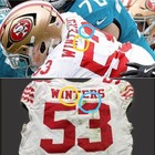 Dee Winters Game Worn 09 28 25 Photo Matched      Sf 49ers Nfl Jersey     vs Jaguars
