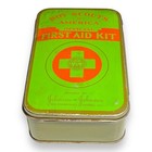 Vintage Boy Scouts First Aid Kit Tin     Johnson   Johnson Bsa Metal Box 1930s-40s