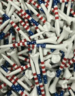 Pride Sports Usa American Flag Stars   Stripes  Golf Tees 3 1 4 New  