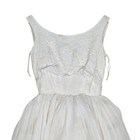 Vintage 1950s Lace Tulle Wedding Dress Full Skirt Scoop Neckline Union Label Xs
