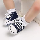 Unisex Baby Boys Girls Shoes  Newborn Infant Non-slip Canvas Denim High Top S   