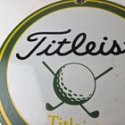 Vintage Titleist Golf Sign - Golfing Dealer Porcelain Gas Pump  1 Ball Sign