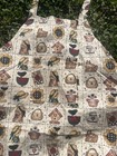 Country Novelty  Bib Apron W  Adjustable Ties   Pocket  One Size Homemade