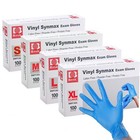 1000pcs Blue 4mil Medical Synmax Vinyl Exam Gloves latex-free   Power-free