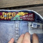 Jnco Jeans Frankenflame Denim Shorts Boys Size 10 Vintage 90s Wide Leg