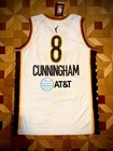 Nwt  Wnba Large Indiana Fever Sophie Cunningham  8 Stitched White Jersey