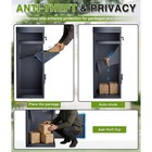Outside Package Delivery Box With Lock Secure For Porch Curbside House Antitheft