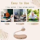 Rechargeable Hearing Aid For Seniors   Adults Soft Ear Hook 360  l r Free Us Ship