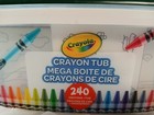 Crayola Crayon Tub 240-count Multicolor Crayons With Green Lid 523451