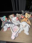 Ty Beanie Babies Plush Original Retired Stuffed Animal Collectible Bundle Lot 8