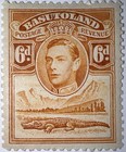 Travelstamps  1938 Basutoland Stamps Sg  24 - 6d Kgvi   Crocodile - Mogh