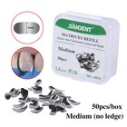 1-10 Box Dental Metal Matrices Sectional Contoured Matrix Refill Band Medium Usa