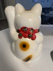 Maneki Neko Japanese 15  Tall Lucky Cat Coin Bank ceramic Figurine 