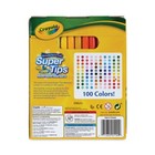 Crayola 585100 Super Tips Fine broad Washable Markers - Assorted  100 set  New