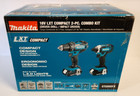 Makita 18v Lxt Compact Combo Kit 2 Piece Driver Drill Impact Driver Ct225syx New