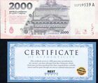 Argentina 2000 Pesos 2023 X 1 Banknote Unc Currency Money 1st Desing Sufix A