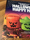 1989 Mcdonald s Halloween Happy Meal Boo Bucket 22  Translite Store Display Sign