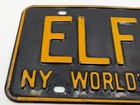 1964 New York Worlds Fair License Plate 64 Ny Tag 65 Elf-12 Personalized