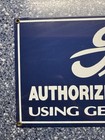 Vintage Ford Authorized Service Station Porcelain Enameled Metal Sign