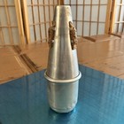 Trumpet Mutes Lot Of 2 Aluminum Vintage 6 5h   4 5h Brass Instruments Bugle