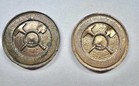 Two Sc 1 1949 California Gold Rush Centennial Metals Hk-501 gold   Hk-500 bronze