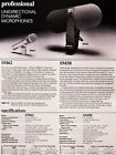 Vintage 1980 s Shure Sm-62 Dynamic Cardioid Microphone Usa Low Z W Accessories 2